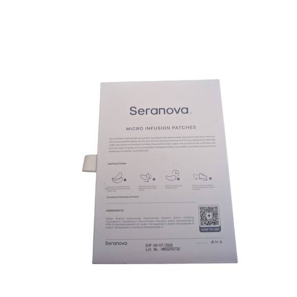 Seranova Micro Infusion Patches - 8 Patches (4 Pairs) New Open Box - Picture 2 of 4